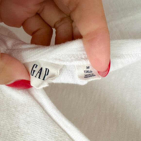 Gap White V Back Knot Twist Tank Top - Medium Tall - Picture 2 of 5